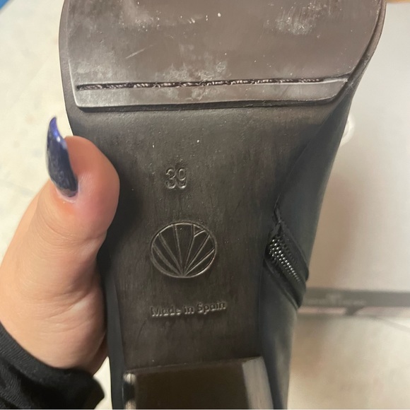 NWT Coclico Leather Open Toe Heel Boots - Picture 10 of 12